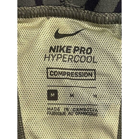 Nike Pro HyperCool Men Medium Compression Tights Three Quarter Green  Camo.    X - Picture 6 of 7